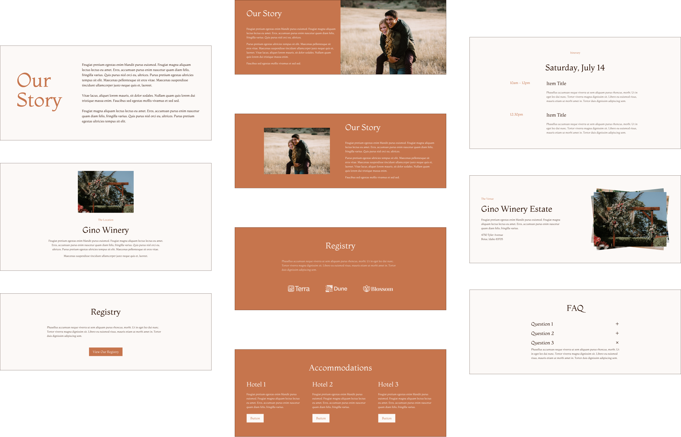 Forever Wedding Webflow Template screenshot