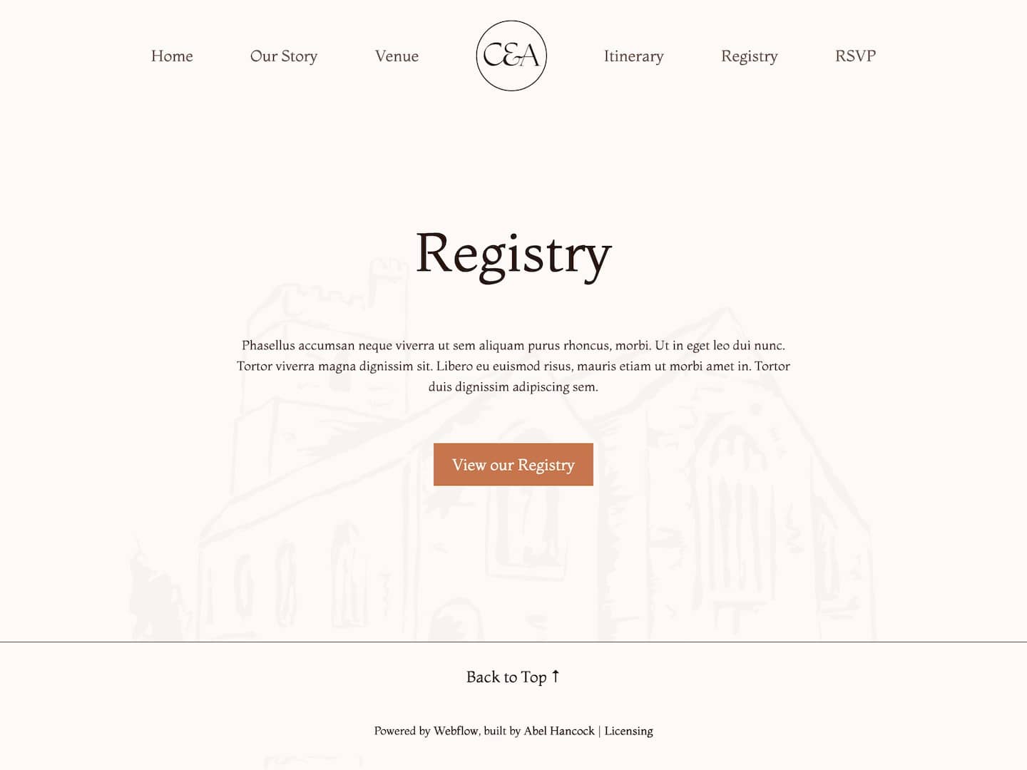 Forever Wedding Webflow Template screenshot