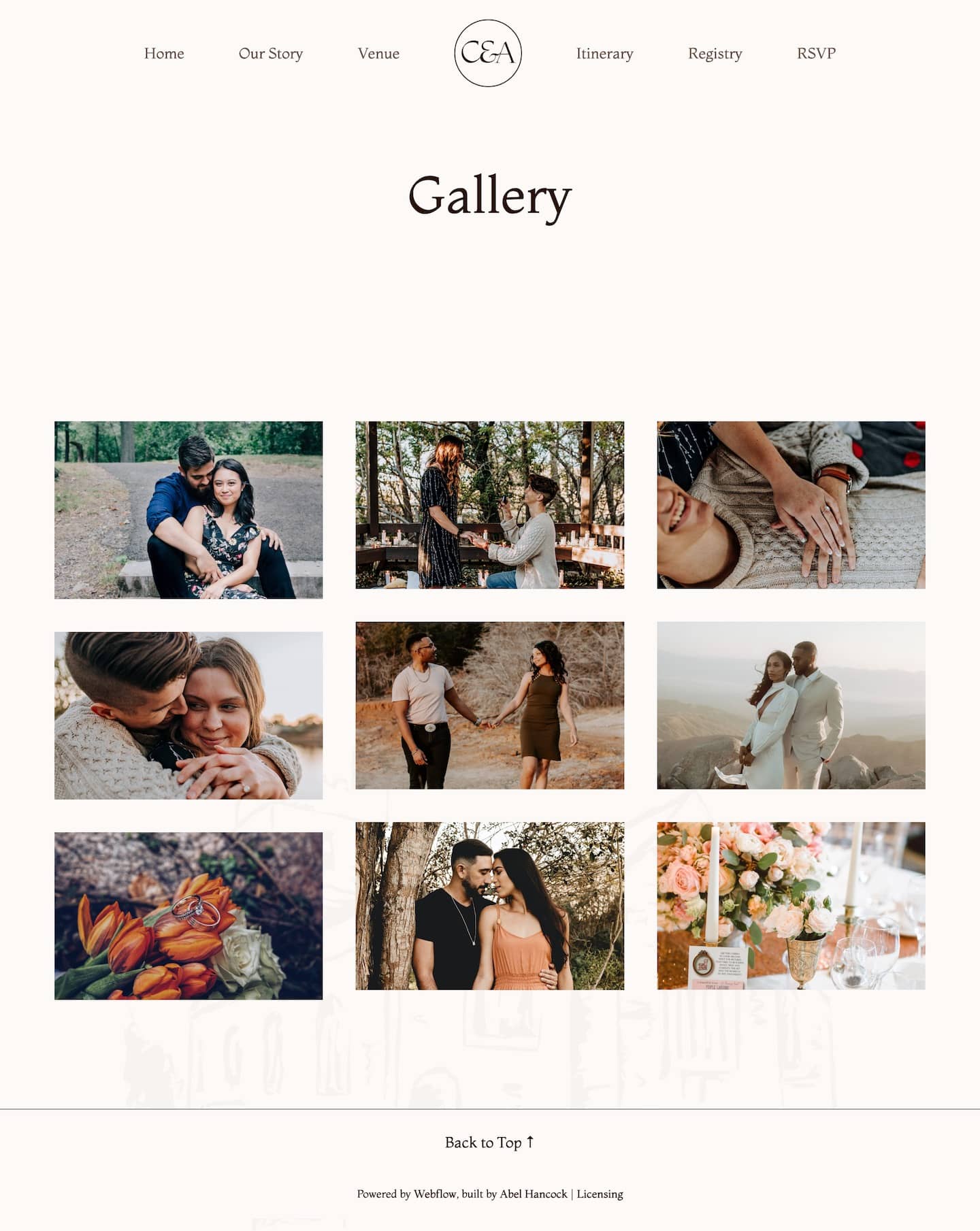 Forever Wedding Webflow Template screenshot